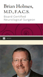Mobile Screenshot of neurosurgeonholmes.com
